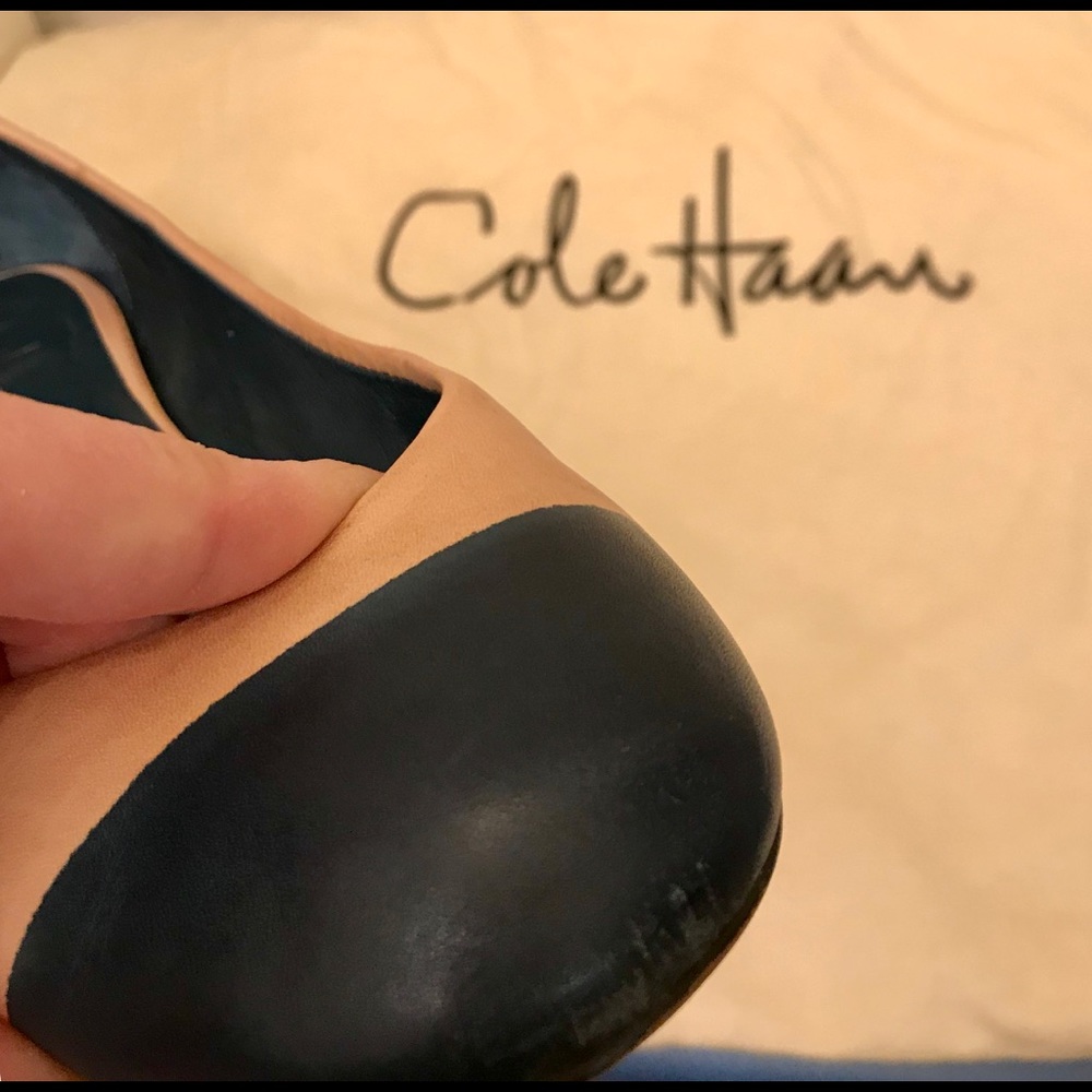 Cole Haan Navy/Nude NikeAir Ballet Flat SZ 6.5 - Picture 4 of 4